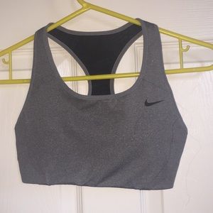 Nike sports bra in charcoal